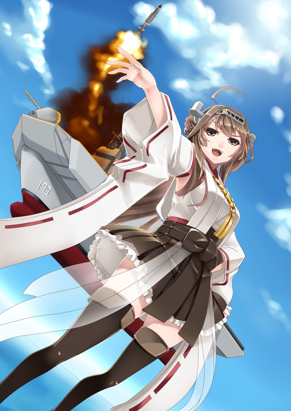 Kantai Collection Modern Warfare: DDG-173 Kongou ( Kongou-class guided missile destroyer) - Kantai Collection, Anime Art, Kongou, Kanmusu, Фан-Арт