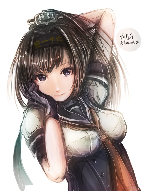 Akizuki - Аниме, Kantai Collection, Akizuki, Anime Art, Длиннопост