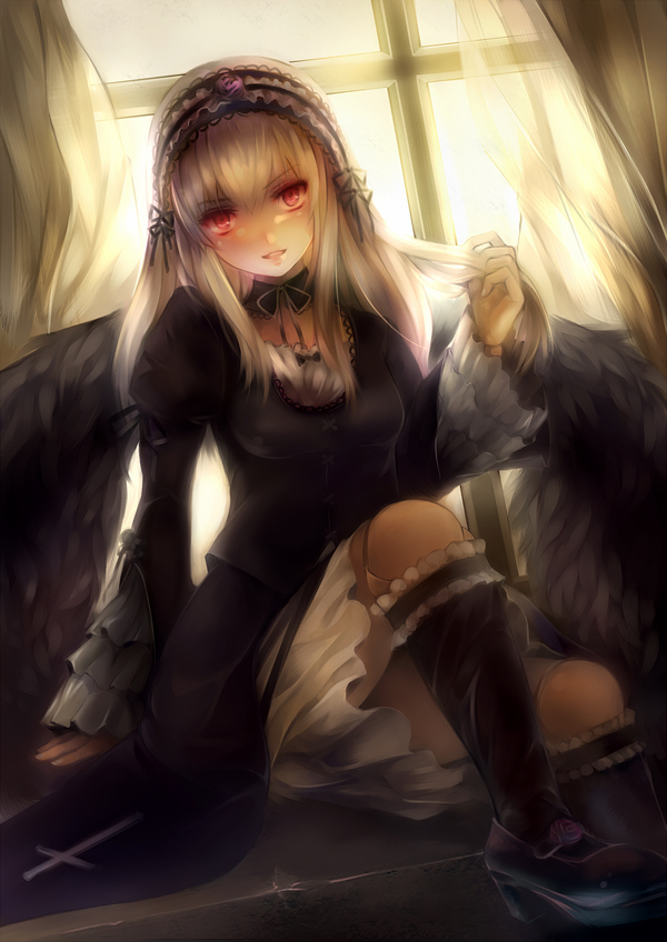 Treasure - Anime, Anime art, Rozen maiden, Suigintou, 