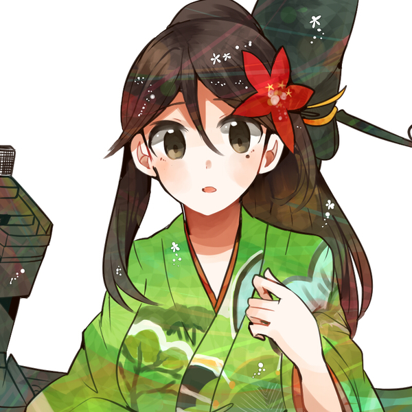 Autumn Kantai by itomugi-kun - Anime, Anime art, Longpost, Kantai collection, Amagi, Akashi, Ikazuchi, Oboro