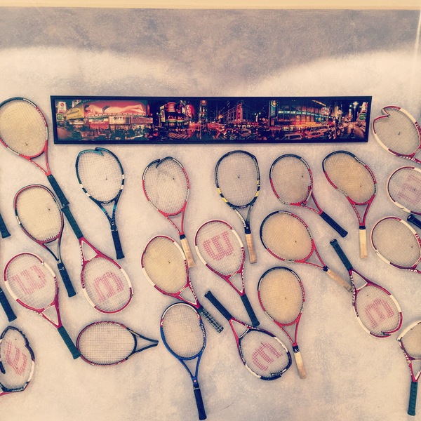 tennis art - My, Tennis, Tennis racquet, Art, Installation, Sport