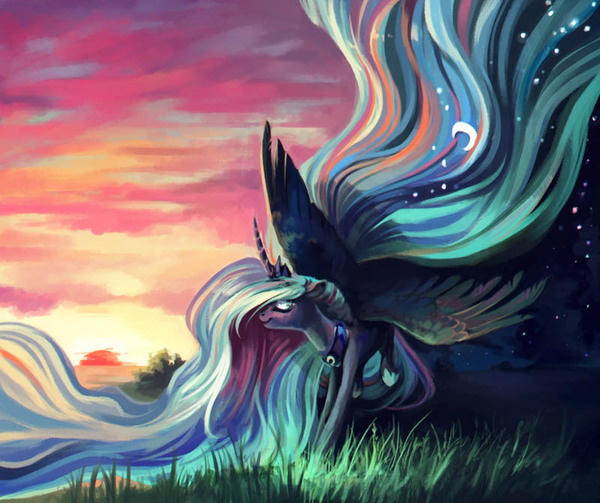 Night princess. - Princess luna, My little pony, PonyArt