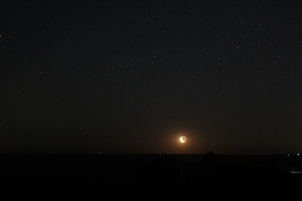 Lunar beauty - My, moon, Night, The photo, Stars, Stars