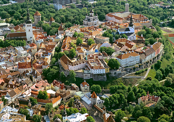 Tallinn from a bird's eye view - Tallinn, Estonia, beauty, Town, Travels, Middle Ages