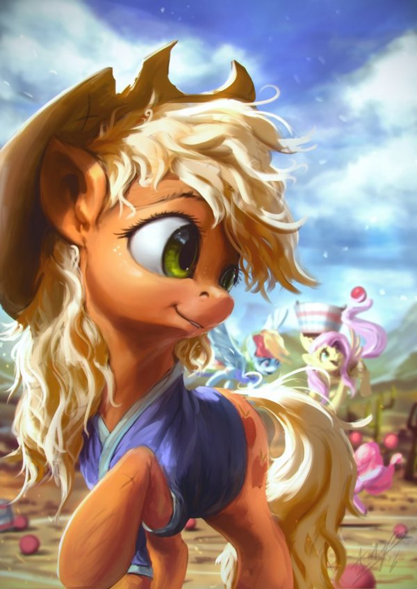 The Apple's Buckball - My little pony, Applejack, MLP Season 6, PonyArt, Assasinmonkey