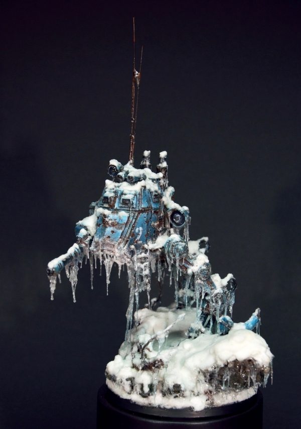 Frozen Sentinel (Sentinel) - Warhammer 40k, Longpost, Modeling, Technics, Sentinel, freezing