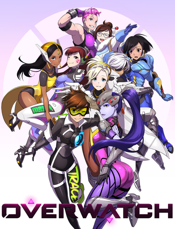 Overwatch Blizzard, Overwatch, Dva, Mei, Ana Amari, Mercy, Pharah, Tracer