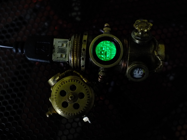 A flash drive from a series of my flash drives Generators) - My, Steampunk flash drive, Flash drives, Dieselpunk, Video, Longpost