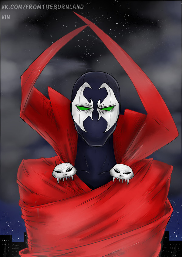 Spawn - Digital drawing, Fan art, Art, My, Creation, Comics, Longpost, Spawn, Illustrations