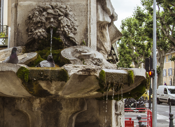 Vacation - My, Pigeon, Fountain, Shower, France