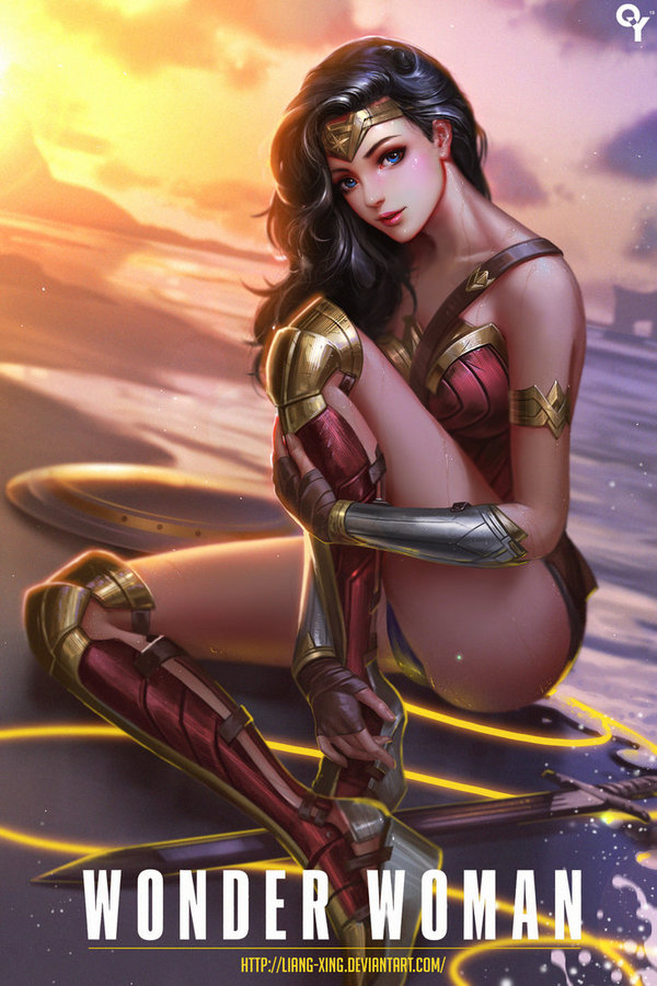 Wonder woman - Art, Dc comics, Wonder Woman, Liang xing