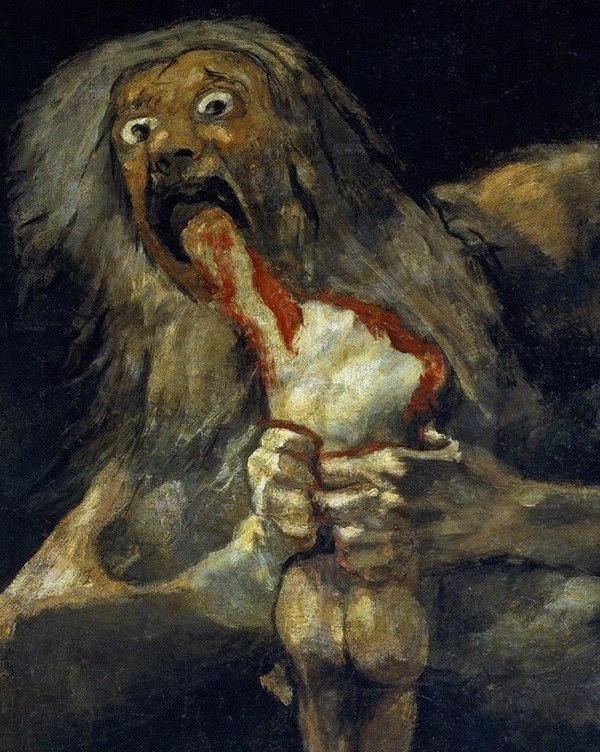 You are not yourself when you're hungry! - Art, Painting, Saturn Devouring His Son, 