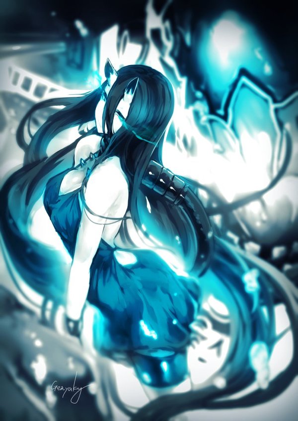 Battleship Hime - Anime, Kantai collection, Battleship hime, Anime art