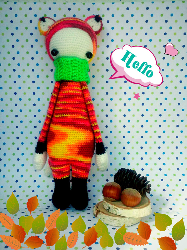 My new resident.. - My, Handmade, Toys, Fox, With your own hands, Knitting, Needlework