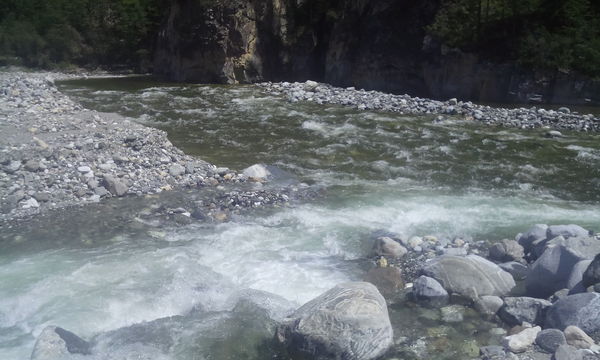 Tunkinsky Alps. Confluence of white and black Irkut - Confluence of rivers, My, Nature, Interesting, Baikal, Irkut