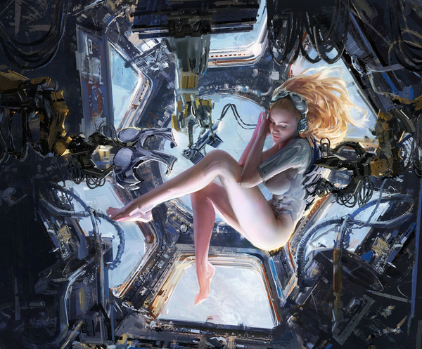 Nova. - Digital, Science fiction, Space, Girls, Spaceship, Dream, Flight, Art