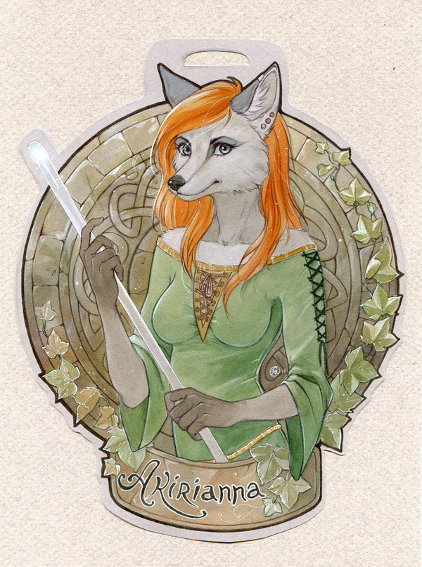 Watercolor by Neko - Aceo, Drawing, Watercolor, Neko-Artist, Furry, Art, A selection, Longpost