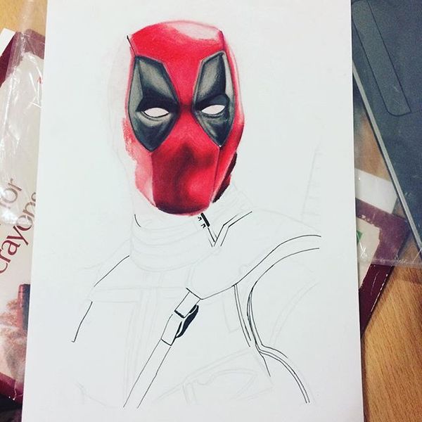 Deadpool - Моё, Дэдпул, Marvel, Арт, Длиннопост