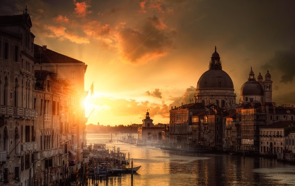 City of Gold. Venice, Italy - The photo, Architecture, Venice, Italy, Landscape, Town, Light