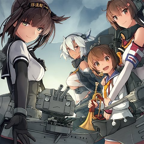 Kanmusu - Anime, Kantai collection, Hatsuzuki, Yukikaze, Yamato, Musashi, Anime art