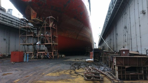 And here is my (future) place of work - My, Dry dock, Work, Shipbuilding, Shipbuilding