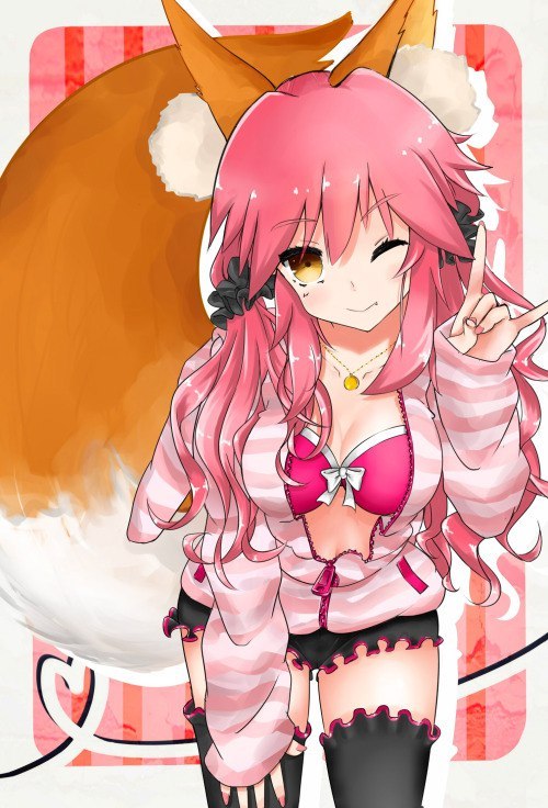 Tamamo no mae post =) - NSFW, Anime, Anime art, Fate grand order, Tamamo no mae, Longpost