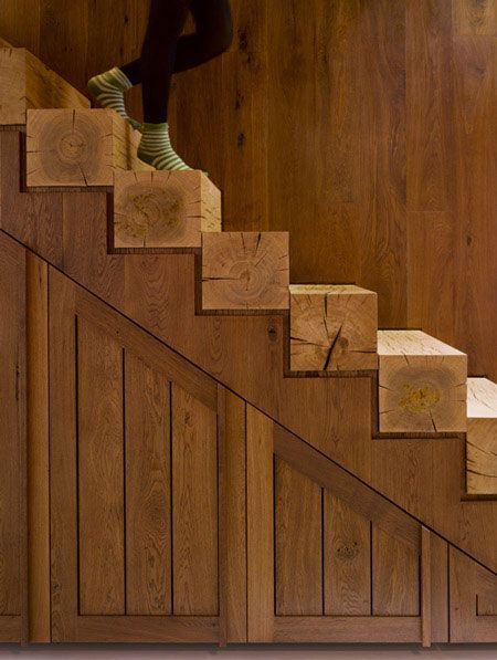Beam as steps - Interior, Interior Design, Home design, Stairs