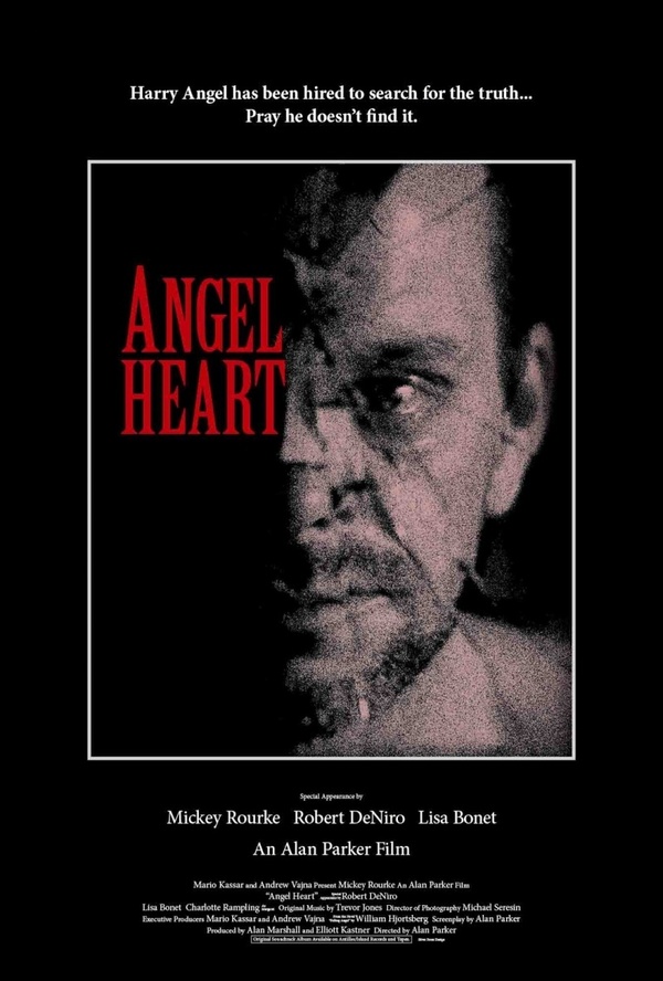 I advise you to watch the film ANGEL HEART (1987) - I advise you to look, Great Britain, Canada, USA, Detective, Mystic, Mickey Rourke, Robert DeNiro, Video, Longpost