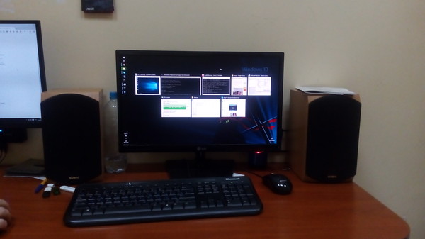 Workplace (System Administrator) - My, Workplace, Photo, Table, Computer