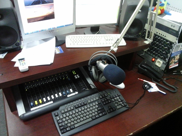 View of my workplace. Radio sound engineer - Workplace, My, Sound engineer, Radio, Work