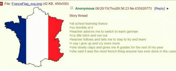 The most French thing.