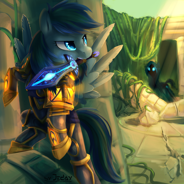 Paladin Rainbow My Little Pony, Ponyart, MLP Crossover, World of Warcraft, Rainbow Dash, Jedayskayvoker