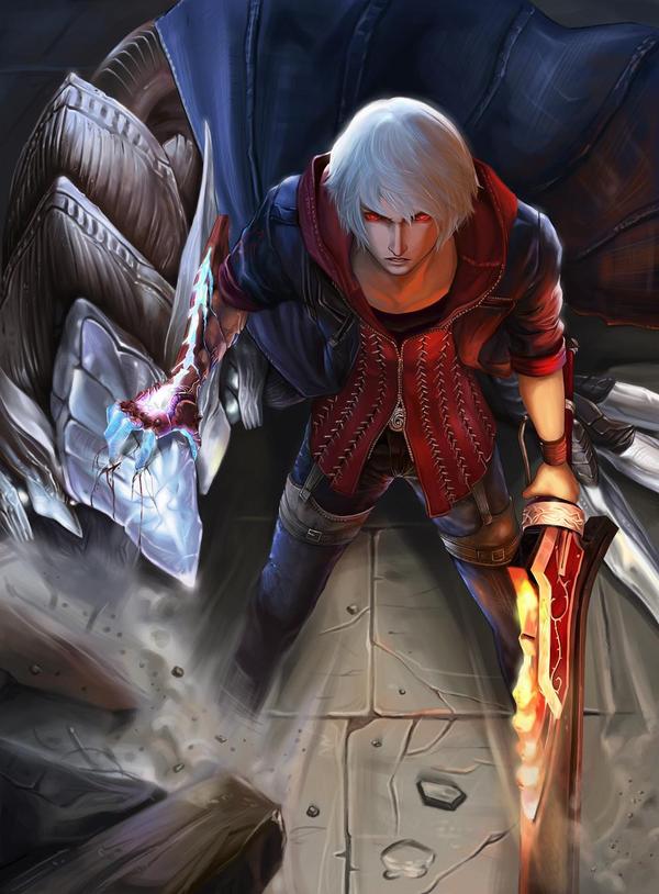 Some Devil May Cry 4 art - Nero, Devil may cry, Art, First post