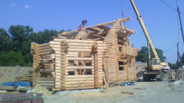 Photo of my workplace - My, House, Log house, Building, Workplace, Place of work