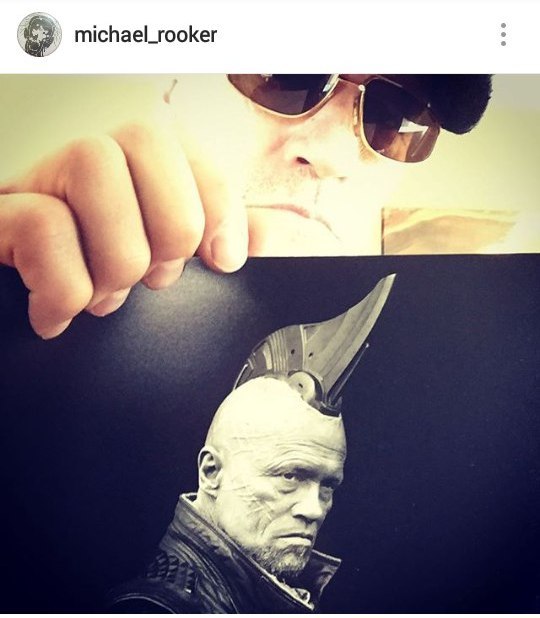 Photo from Michael Rooker's Instagram (Yondu) - Michael Rooker, Yondu, Guardians of the Galaxy