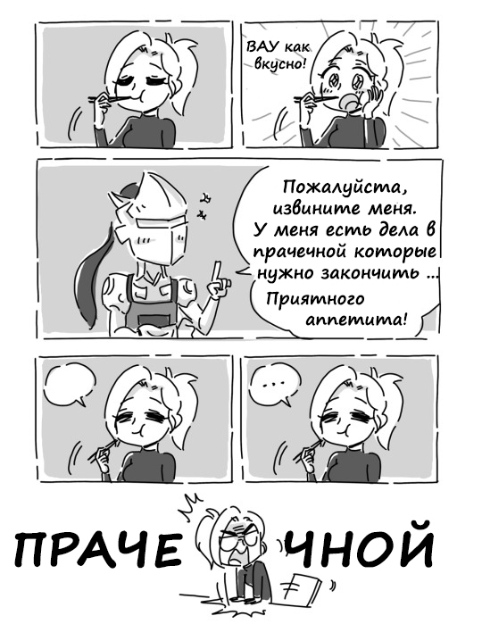 Типичный японец - Игры, Tcbunny, Genji, Комиксы, Overwatch, Blizzard, Длиннопост, Mercy