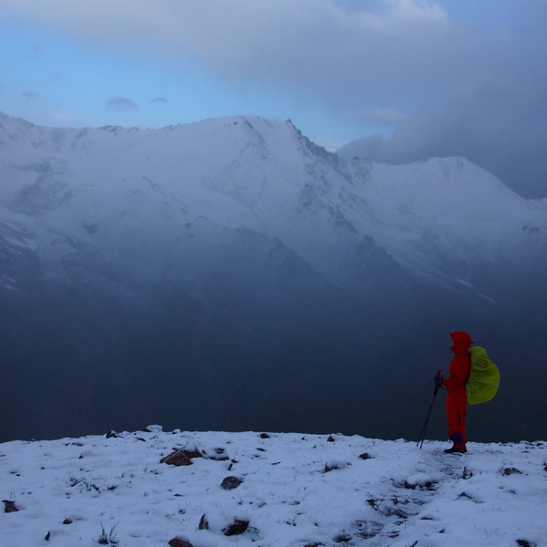 Fire - My, Kazakhstan, The mountains, Mountaineering, Snow