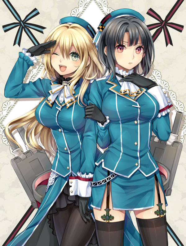 Atago & Takao (Kantai collection) - Kantai collection, Anime art, Takao, Atago, Kanmusu