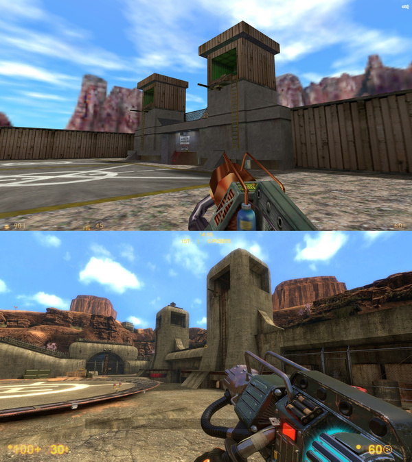 Half-Life ( 1998) VS Black Mesa (2015) , , Half-life, Black Mesa