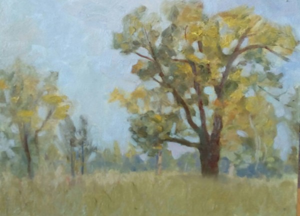 Beginning of September - My, , Painting, Autumn, Tree