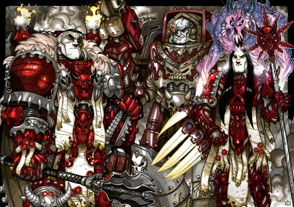 Word Bearers - Warhammer 40k, Word bearers, Chaos Space marines, Рисунок, Арт