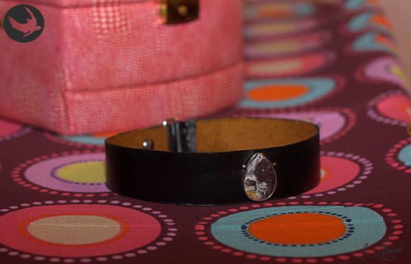 Leather Post #7 - My, Leather, Friday tag is mine, Choker, Cover, Clock, Handmade, Longpost