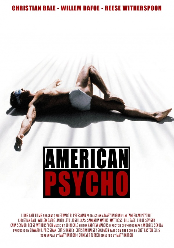 I advise you to watch the movie AMERICAN PSYCHOPAT (2000) - Video, USA, Willem Dafoe, Drama, I advise you to look, Christian Bale, Thriller