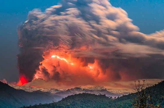 Impressive photos of the Cordn Caulle volcano eruption in Chile in 2014. - Nature, Eruption, Element, Longpost, Eruption