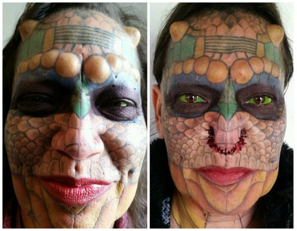 Meet! Dragon Woman - Freak, Tattoo, Implants, The Dragon, Female, Longpost, Freaks, Women