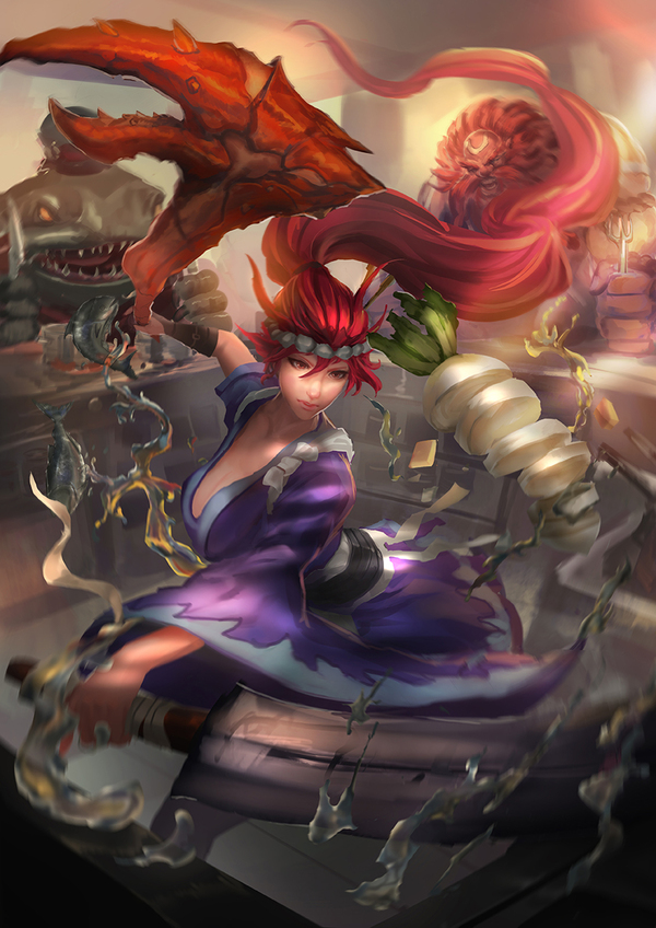 Akali - League of Legends, LOL, Akali, Gragas, Tahm Kench