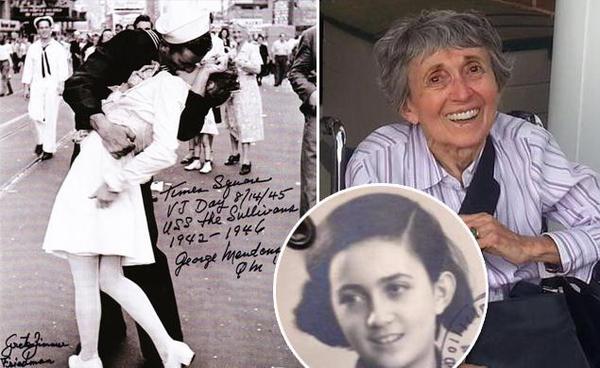 The nurse in the famous Times Square Kiss photo has died. - , , Death, 