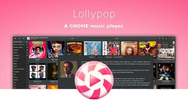 Lollypop -   Linux, , , Open source, 