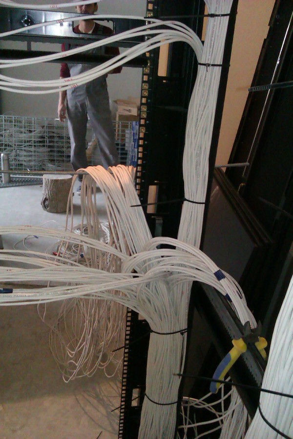 My work place - Server, Closet, Cable, Installation, My, Work, Text