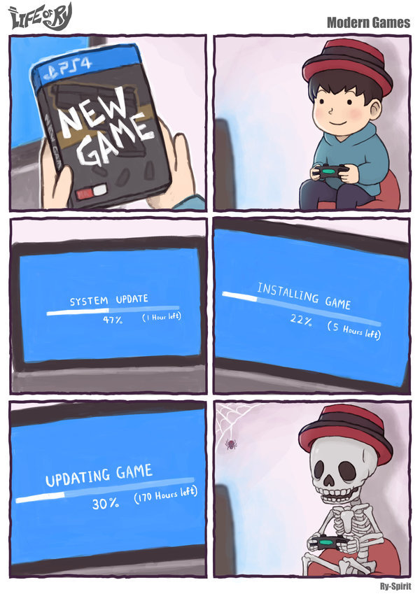 New Game.. - Games, Comics, Playstation 4, Expectation, Skeleton, Boy, 